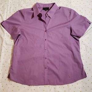 Foxcroft Purple Short Sleeve